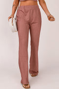 Pinstripe Wide Leg Pantaloni